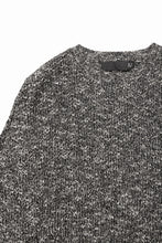 画像をギャラリービューアに読み込む, 【SAMPLE SALE】A.F ARTEFACT OVER SIZED KNIT SWEATER / MELANGE WOOL (BLACK)