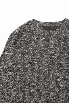 画像をギャラリービューアに読み込む, 【SAMPLE SALE】A.F ARTEFACT OVER SIZED KNIT SWEATER / MELANGE WOOL (BLACK)
