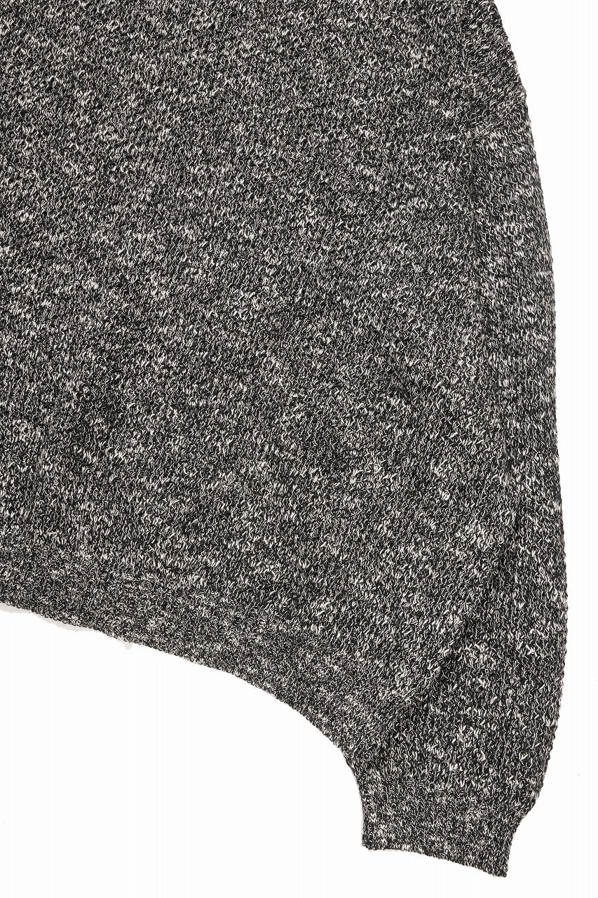 画像をギャラリービューアに読み込む, 【SAMPLE SALE】A.F ARTEFACT OVER SIZED KNIT SWEATER / MELANGE WOOL (BLACK)