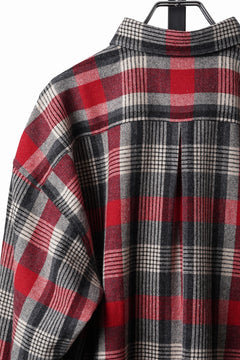 画像をギャラリービューアに読み込む, LASTMAN CLASSIC WOOL SHIRT (RED)