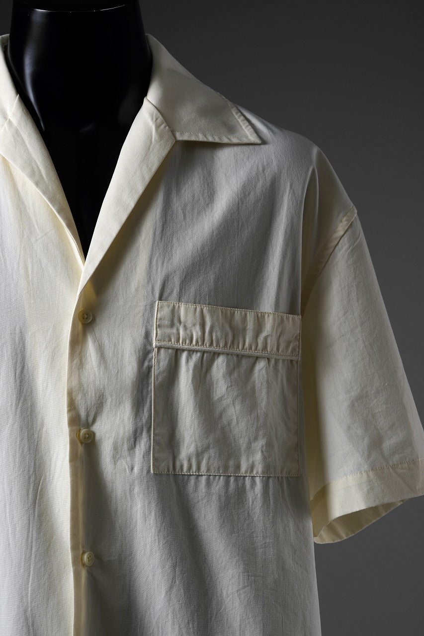 画像をギャラリービューアに読み込む, entire studios SS OPEN COLLAR SHIRT (OFF WHITE)