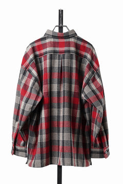 画像をギャラリービューアに読み込む, LASTMAN CLASSIC WOOL SHIRT (RED)