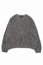 画像をギャラリービューアに読み込む, 【SAMPLE SALE】A.F ARTEFACT OVER SIZED KNIT SWEATER / MELANGE WOOL (BLACK)