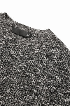画像をギャラリービューアに読み込む, 【SAMPLE SALE】A.F ARTEFACT OVER SIZED KNIT SWEATER / MELANGE WOOL (BLACK)