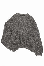画像をギャラリービューアに読み込む, 【SAMPLE SALE】A.F ARTEFACT OVER SIZED KNIT SWEATER / MELANGE WOOL (BLACK)