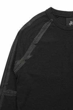 画像をギャラリービューアに読み込む, thom/krom HAND PAINTED LONG SLEEVE T-SHIRT / SOFT FLUFFY JERSEY (BLACK)