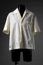 画像をギャラリービューアに読み込む, entire studios SS OPEN COLLAR SHIRT (OFF WHITE)