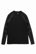 画像をギャラリービューアに読み込む, thom/krom HAND PAINTED LONG SLEEVE T-SHIRT / SOFT FLUFFY JERSEY (BLACK)