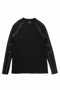 画像をギャラリービューアに読み込む, thom/krom HAND PAINTED LONG SLEEVE T-SHIRT / SOFT FLUFFY JERSEY (BLACK)