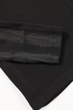 画像をギャラリービューアに読み込む, thom/krom HAND PAINTED LONG SLEEVE T-SHIRT / SOFT FLUFFY JERSEY (BLACK)