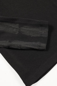 画像をギャラリービューアに読み込む, thom/krom HAND PAINTED LONG SLEEVE T-SHIRT / SOFT FLUFFY JERSEY (BLACK)