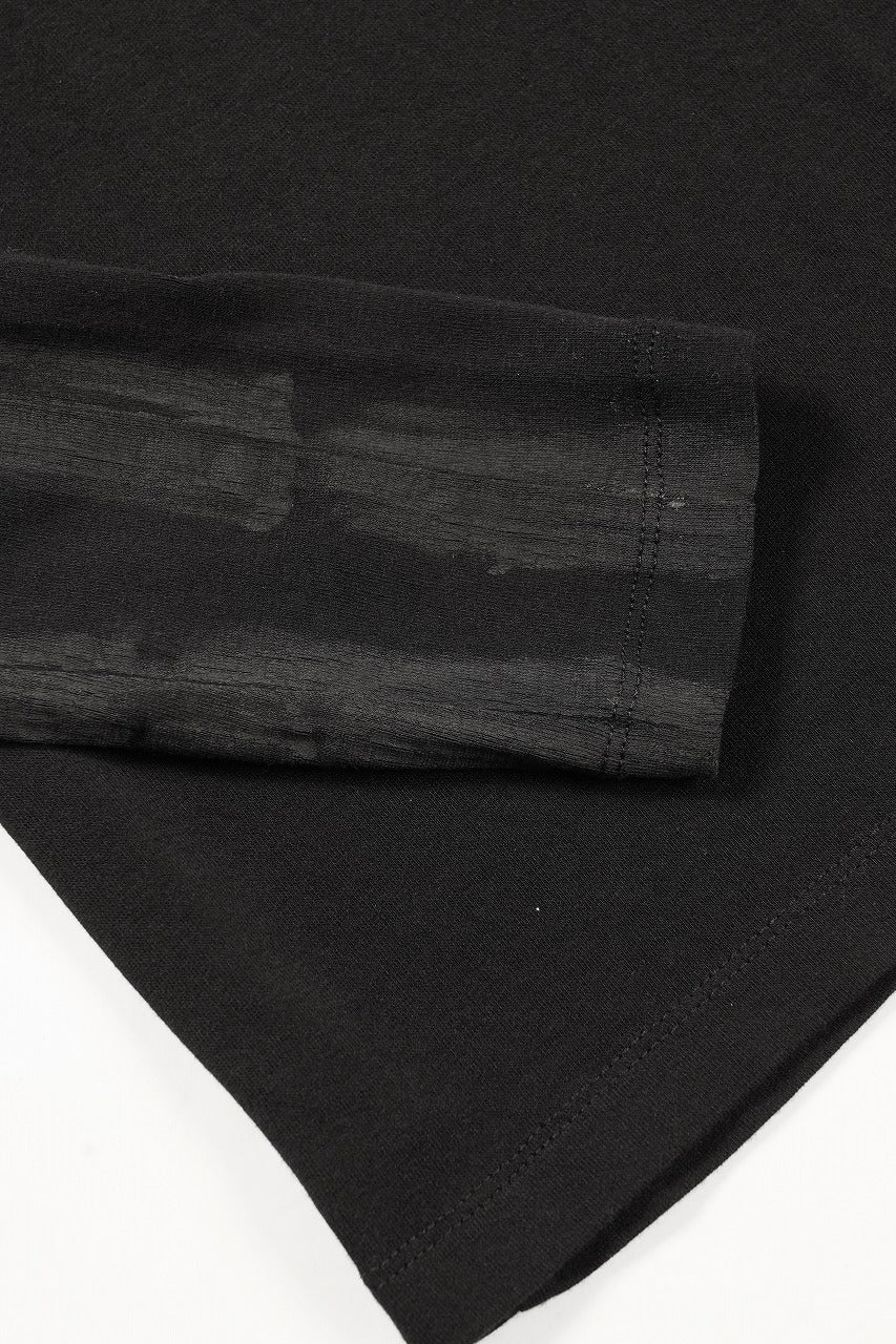画像をギャラリービューアに読み込む, thom/krom HAND PAINTED LONG SLEEVE T-SHIRT / SOFT FLUFFY JERSEY (BLACK)