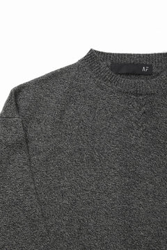 画像をギャラリービューアに読み込む, 【SAMPLE SALE】A.F ARTEFACT SIMPLE KNIT SWEATER / SOFT WOOL (GREY)