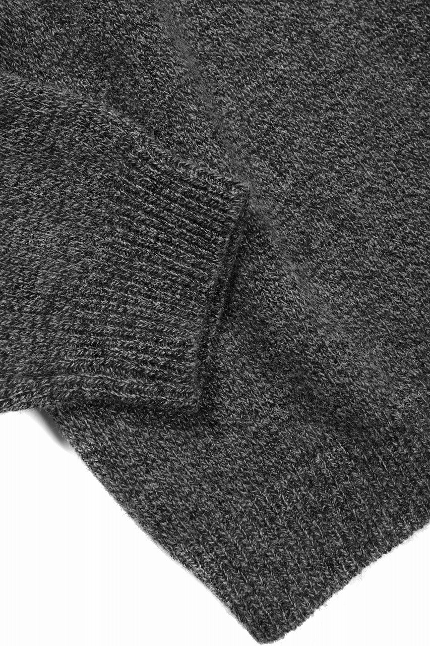 画像をギャラリービューアに読み込む, 【SAMPLE SALE】A.F ARTEFACT SIMPLE KNIT SWEATER / SOFT WOOL (GREY)