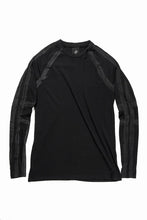 画像をギャラリービューアに読み込む, thom/krom HAND PAINTED LONG SLEEVE T-SHIRT / SOFT FLUFFY JERSEY (BLACK)