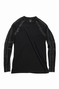画像をギャラリービューアに読み込む, thom/krom HAND PAINTED LONG SLEEVE T-SHIRT / SOFT FLUFFY JERSEY (BLACK)