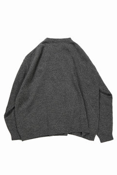 画像をギャラリービューアに読み込む, 【SAMPLE SALE】A.F ARTEFACT SIMPLE KNIT SWEATER / SOFT WOOL (GREY)
