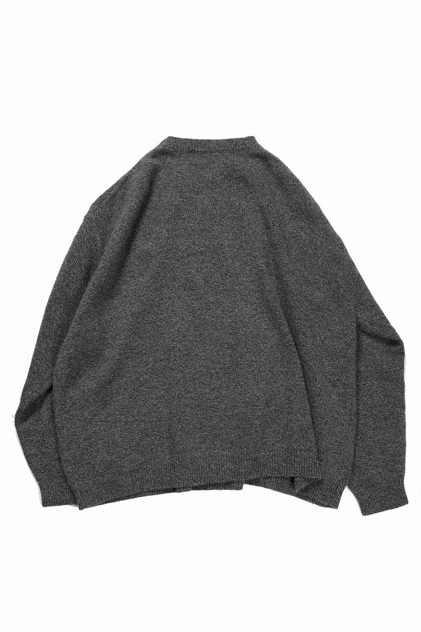 画像をギャラリービューアに読み込む, 【SAMPLE SALE】A.F ARTEFACT SIMPLE KNIT SWEATER / SOFT WOOL (GREY)