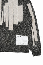 画像をギャラリービューアに読み込む, 【SAMPLE SALE】A.F ARTEFACT GEO PATTERN KNIT TOPS (GREY x BEIGE)