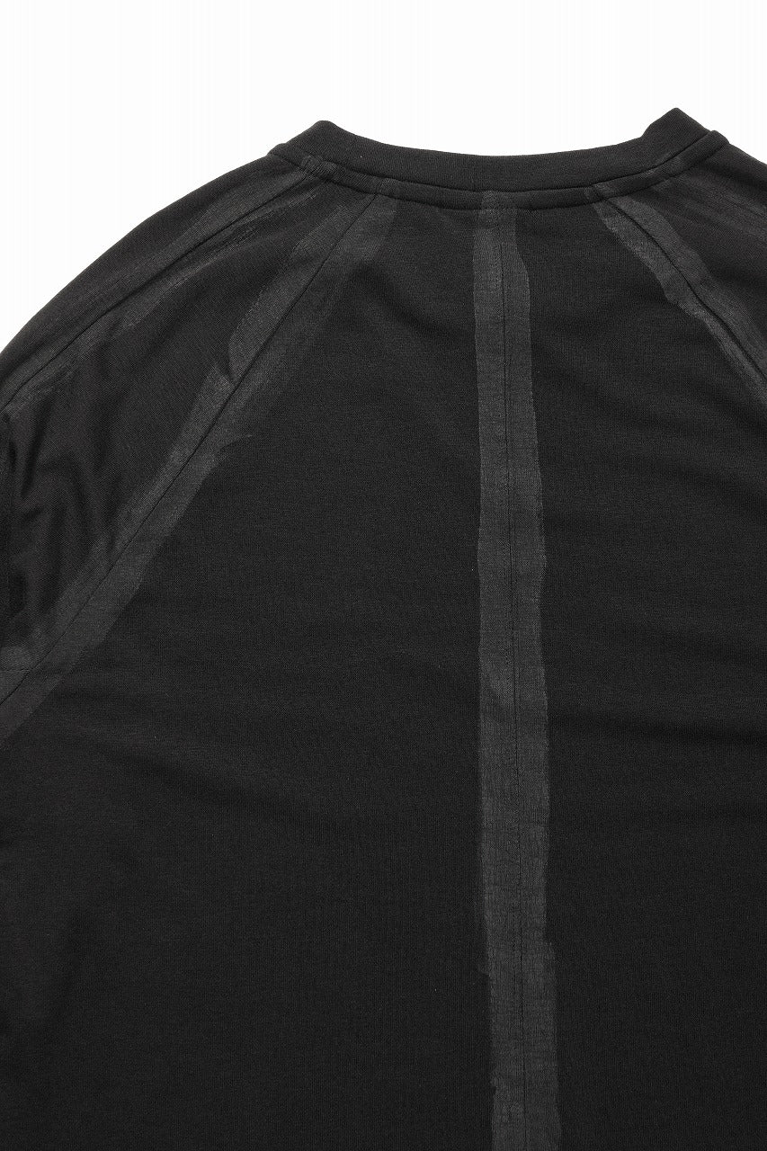 画像をギャラリービューアに読み込む, thom/krom HAND PAINTED LONG SLEEVE T-SHIRT / SOFT FLUFFY JERSEY (BLACK)