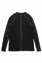 画像をギャラリービューアに読み込む, thom/krom HAND PAINTED LONG SLEEVE T-SHIRT / SOFT FLUFFY JERSEY (BLACK)