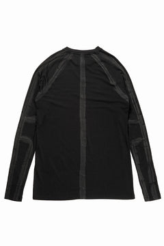 画像をギャラリービューアに読み込む, thom/krom HAND PAINTED LONG SLEEVE T-SHIRT / SOFT FLUFFY JERSEY (BLACK)