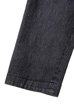 画像をギャラリービューアに読み込む, A TENTATIVE ATELIER exclusive George II PAINTER'S CROSS BAND PANTS (WASHED BLACK STRIPE)