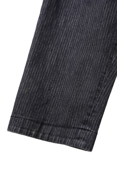 画像をギャラリービューアに読み込む, A TENTATIVE ATELIER exclusive George II PAINTER'S CROSS BAND PANTS (WASHED BLACK STRIPE)