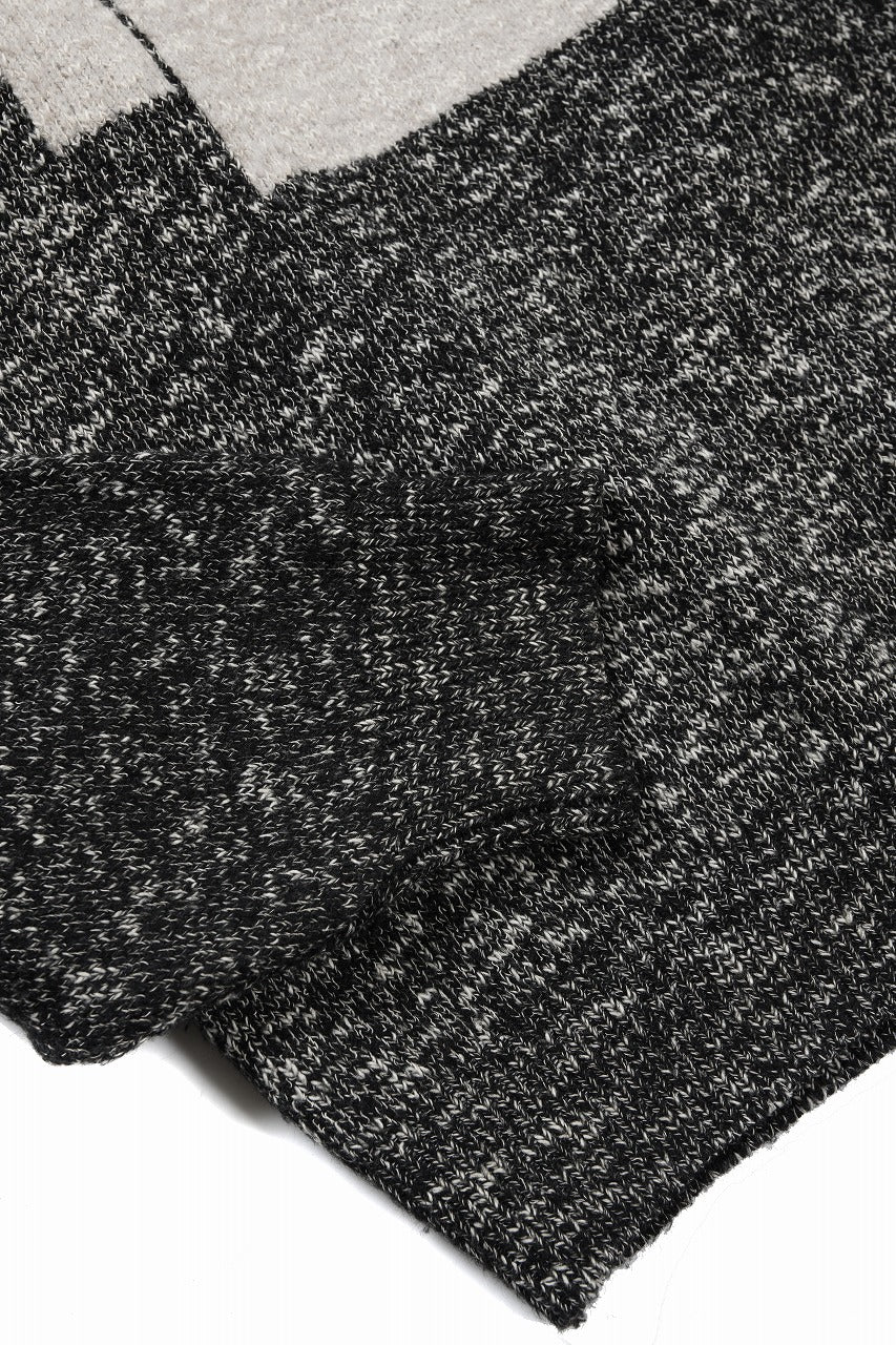 画像をギャラリービューアに読み込む, 【SAMPLE SALE】A.F ARTEFACT GEO PATTERN KNIT TOPS (GREY x BEIGE)