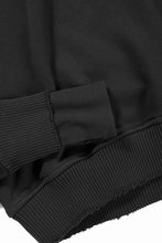 Load image into Gallery viewer, thom/krom RAGLAN SLEEVE HOODIE / SMOOTH SWEAT JERSEY (BLACK)