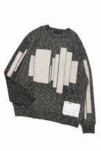 画像をギャラリービューアに読み込む, 【SAMPLE SALE】A.F ARTEFACT GEO PATTERN KNIT TOPS (GREY x BEIGE)