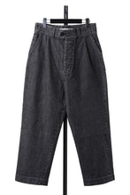 画像をギャラリービューアに読み込む, A TENTATIVE ATELIER exclusive Gysin HAND STITCHES BUCKLE PANTS (WASHED BLACK STRIPE)