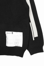 画像をギャラリービューアに読み込む, 【SAMPLE SALE】A.F ARTEFACT GEO PATTERN COTTON KNIT TOPS / (BLACK x IVORY)