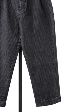 画像をギャラリービューアに読み込む, A TENTATIVE ATELIER exclusive Gysin HAND STITCHES BUCKLE PANTS (WASHED BLACK STRIPE)