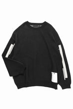 画像をギャラリービューアに読み込む, 【SAMPLE SALE】A.F ARTEFACT GEO PATTERN COTTON KNIT TOPS / (BLACK x IVORY)