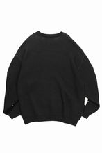 画像をギャラリービューアに読み込む, 【SAMPLE SALE】A.F ARTEFACT GEO PATTERN COTTON KNIT TOPS / (BLACK x IVORY)
