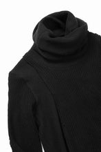 画像をギャラリービューアに読み込む, 【SAMPLE SALE】A.F ARTEFACT TURTLE NECK KNIT TOP with FRINGE / BREND WOOL (BLACK)