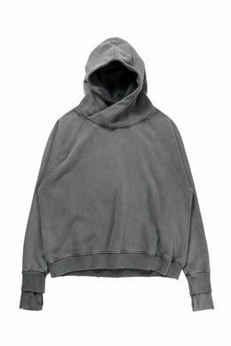 thom/krom RAGLAN SLEEVE HOODIE / SMOOTH SWEAT JERSEY (USED GREY)