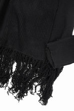 画像をギャラリービューアに読み込む, 【SAMPLE SALE】A.F ARTEFACT TURTLE NECK KNIT TOP with FRINGE / BREND WOOL (BLACK)
