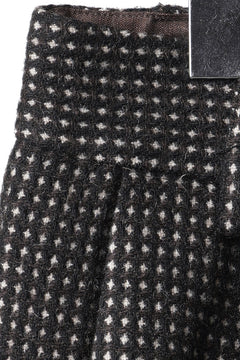 画像をギャラリービューアに読み込む, A TENTATIVE ATELIER exclusive Gale PLEAT WOOLEN PAINTER'S PANTS (DARK BROWN)