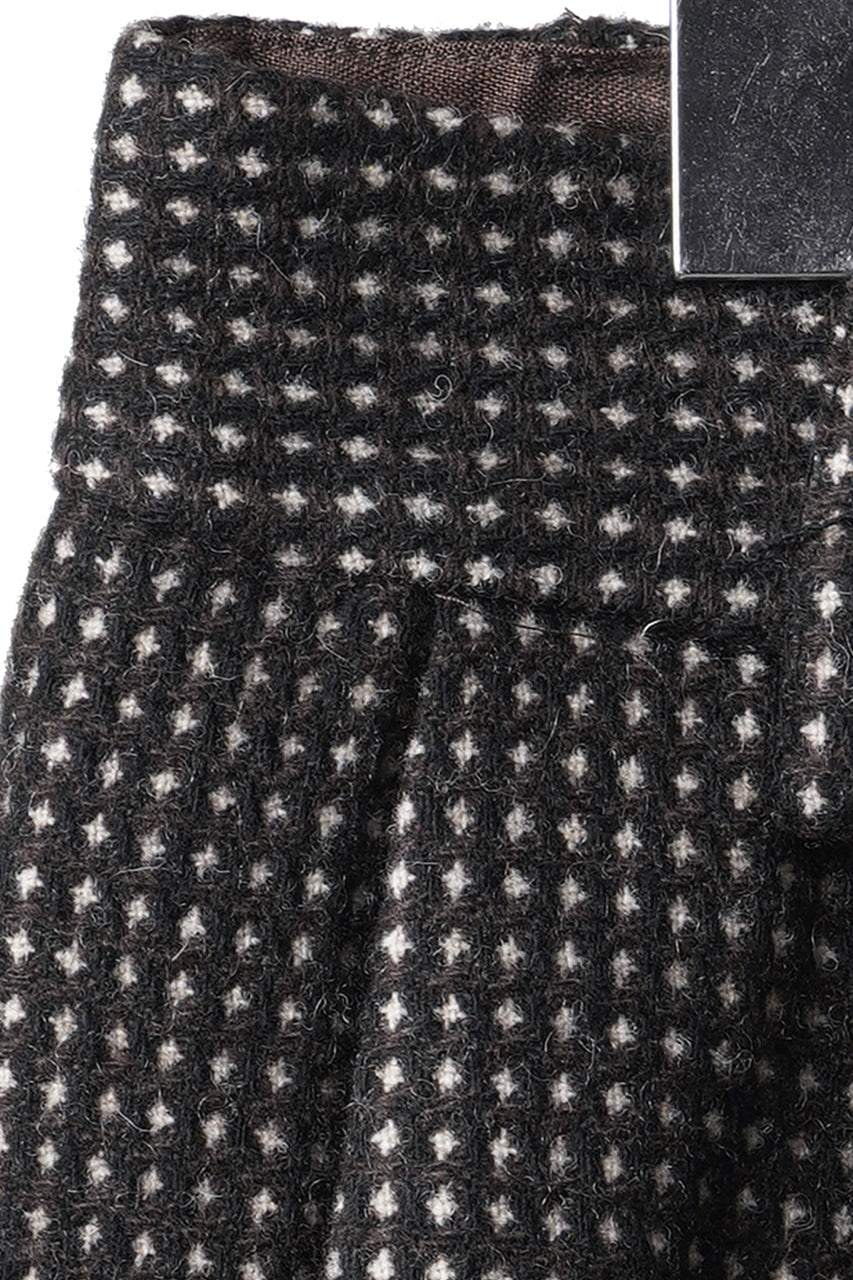 画像をギャラリービューアに読み込む, A TENTATIVE ATELIER exclusive Gale PLEAT WOOLEN PAINTER'S PANTS (DARK BROWN)