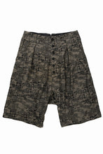 画像をギャラリービューアに読み込む, KLASICA "SABRON 66" RE CONSTRUCTED MID PANTS / BACK JACQUARD HOUND TOOTH CAMO (FOREST)