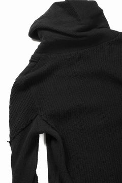 画像をギャラリービューアに読み込む, 【SAMPLE SALE】A.F ARTEFACT TURTLE NECK KNIT TOP with FRINGE / BREND WOOL (BLACK)