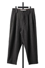 画像をギャラリービューアに読み込む, A TENTATIVE ATELIER exclusive Gale PLEAT WOOLEN PAINTER'S PANTS (DARK BROWN)