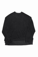 画像をギャラリービューアに読み込む, 【SAMPLE SALE】A.F ARTEFACT OVERSIZED KNIT TOPS with LUXURY TWEED ZIP POCKET (BLACK)