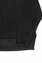 画像をギャラリービューアに読み込む, 【SAMPLE SALE】A.F ARTEFACT OVERSIZED KNIT TOPS with LUXURY TWEED ZIP POCKET (BLACK)