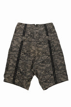 画像をギャラリービューアに読み込む, KLASICA "SABRON 66" RE CONSTRUCTED MID PANTS / BACK JACQUARD HOUND TOOTH CAMO (FOREST)