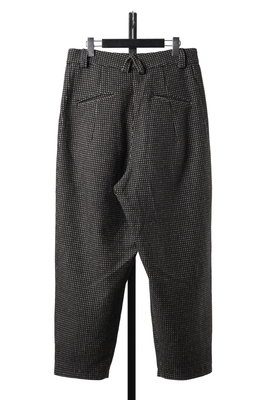 画像をギャラリービューアに読み込む, A TENTATIVE ATELIER exclusive Gale PLEAT WOOLEN PAINTER'S PANTS (DARK BROWN)