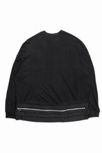 画像をギャラリービューアに読み込む, 【SAMPLE SALE】A.F ARTEFACT OVERSIZED KNIT TOPS with LUXURY TWEED ZIP POCKET (BLACK)