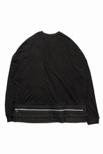 画像をギャラリービューアに読み込む, 【SAMPLE SALE】A.F ARTEFACT OVERSIZED KNIT TOPS with LUXURY TWEED ZIP POCKET (BLACK)